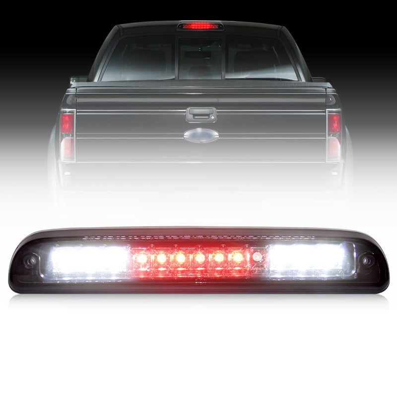OPP ULITE F250 Third Brake Light for Ford F350 F450 F550 1999-2015 Red Brake Light White Led Reverse Lights 3RD Rear High Mount Stop Tail Lamp Waterproof (3RD Brake 062-3) - Image 1